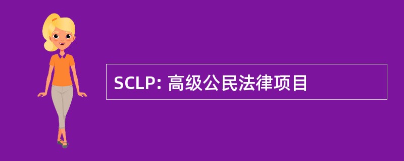 SCLP: 高级公民法律项目