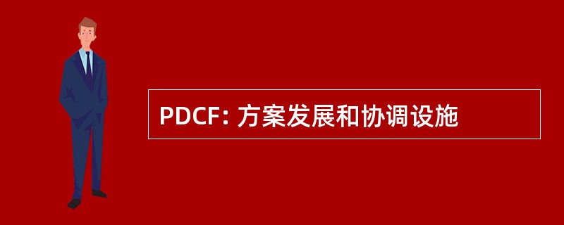 PDCF: 方案发展和协调设施