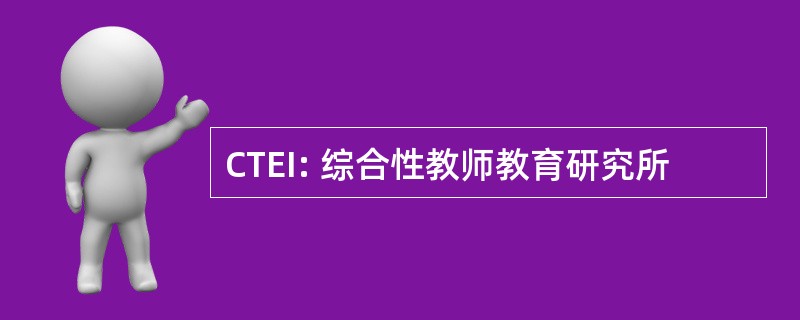 CTEI: 综合性教师教育研究所