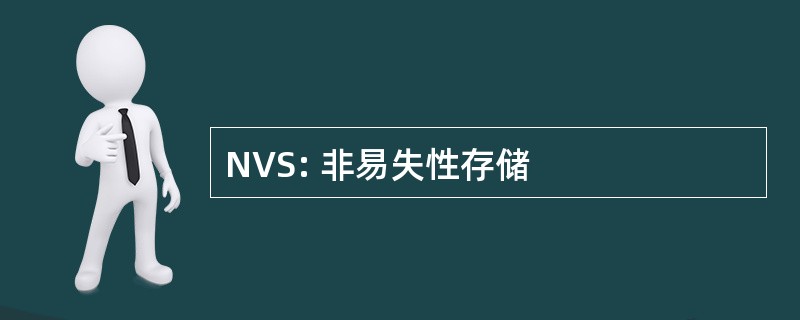 NVS: 非易失性存储