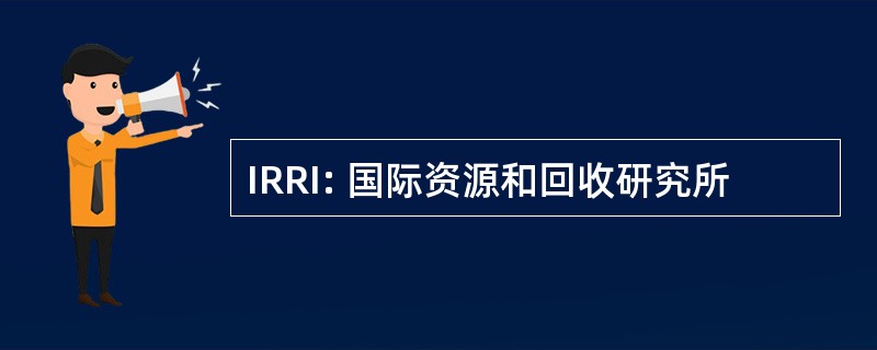 IRRI: 国际资源和回收研究所