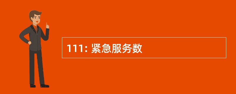 111: 紧急服务数