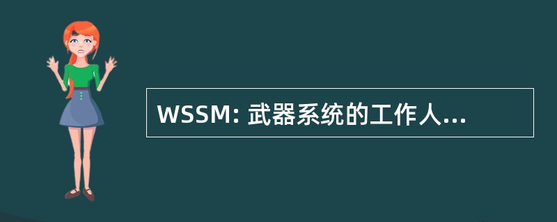 WSSM: 武器系统的工作人员管理器