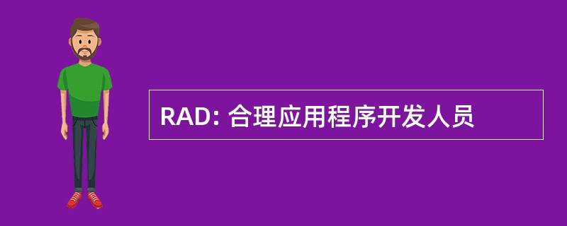 RAD: 合理应用程序开发人员