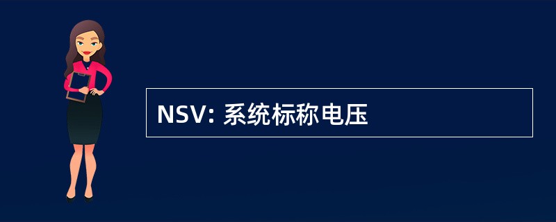 NSV: 系统标称电压