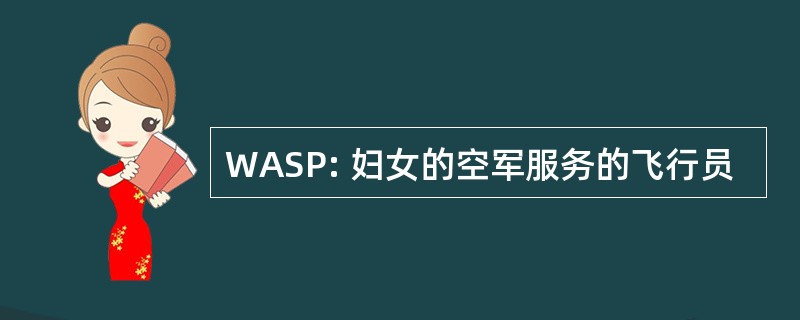 WASP: 妇女的空军服务的飞行员