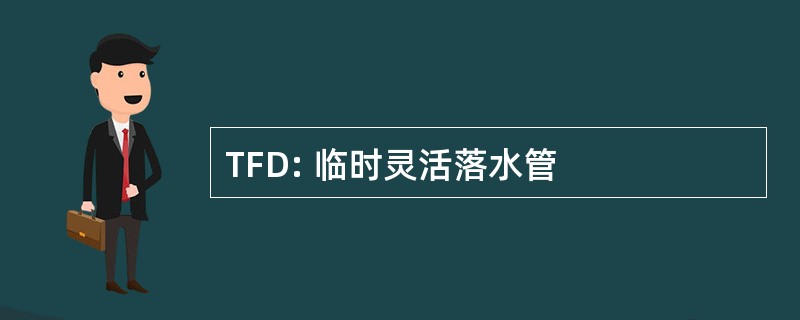 TFD: 临时灵活落水管