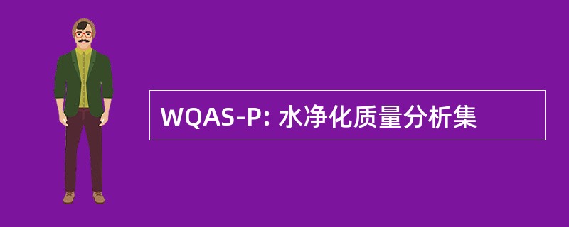 WQAS-P: 水净化质量分析集