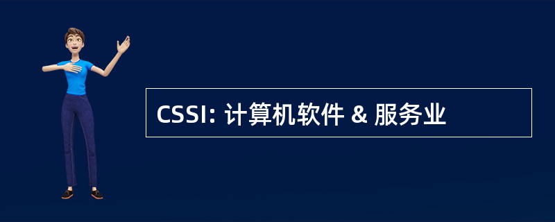 CSSI: 计算机软件 & 服务业