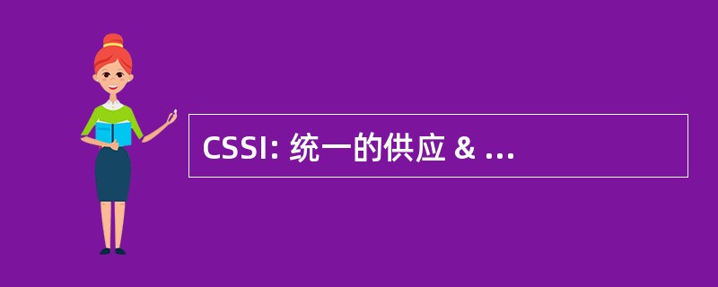 CSSI: 统一的供应 & 服务国际有限公司