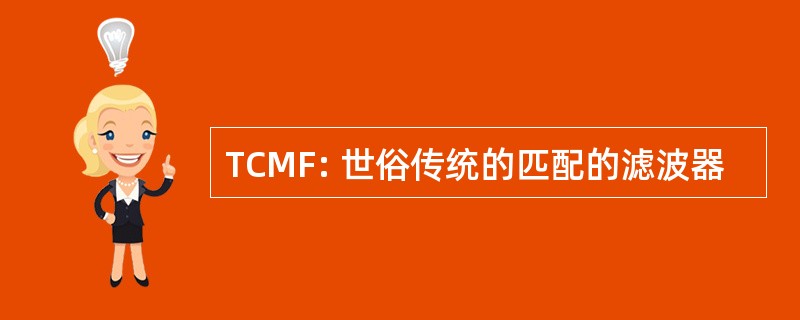 TCMF: 世俗传统的匹配的滤波器