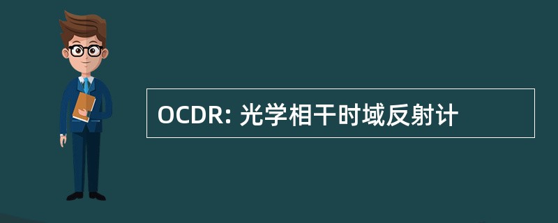 OCDR: 光学相干时域反射计