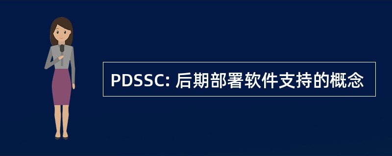 PDSSC: 后期部署软件支持的概念