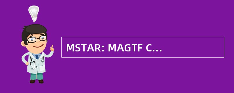 MSTAR: MAGTF C4I 系统/技术体系结构 & 存储库