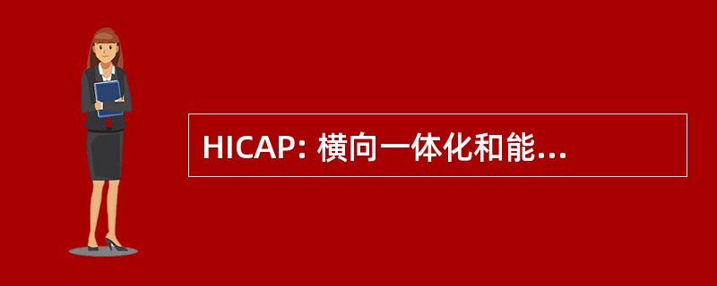 HICAP: 横向一体化和能力评估过程