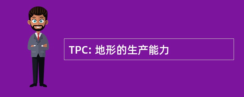 TPC: 地形的生产能力