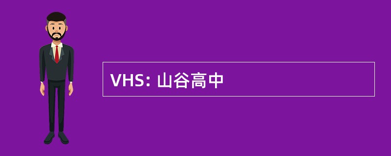 VHS: 山谷高中