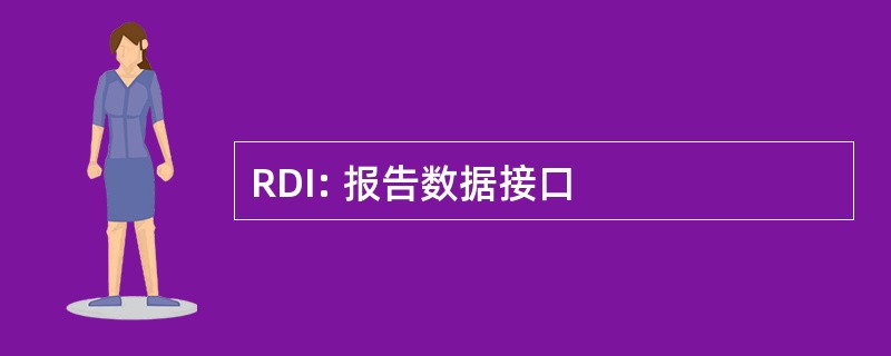 RDI: 报告数据接口