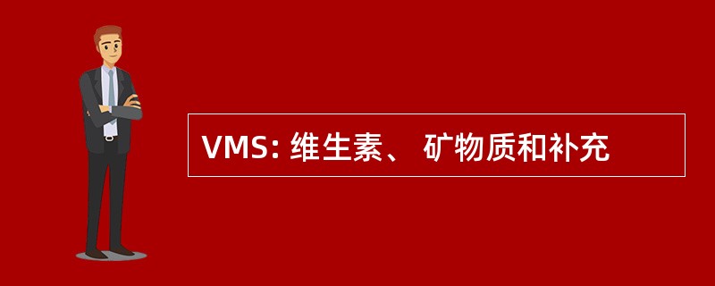 VMS: 维生素、 矿物质和补充