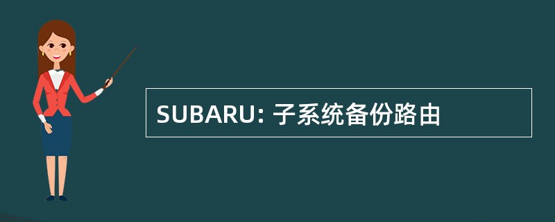 SUBARU: 子系统备份路由