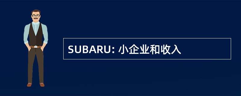 SUBARU: 小企业和收入