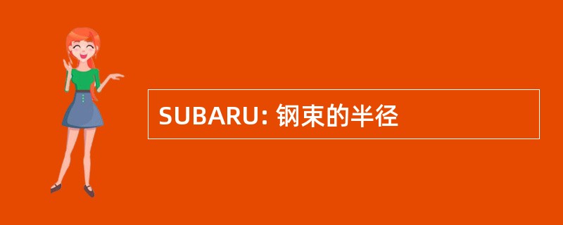 SUBARU: 钢束的半径