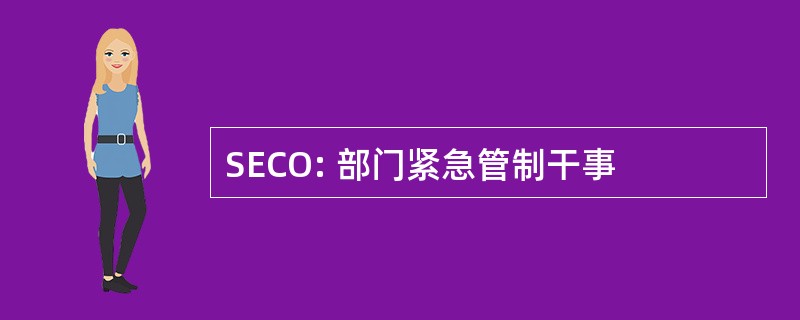 SECO: 部门紧急管制干事