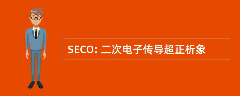 SECO: 二次电子传导超正析象