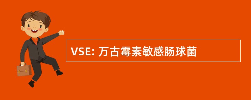 VSE: 万古霉素敏感肠球菌