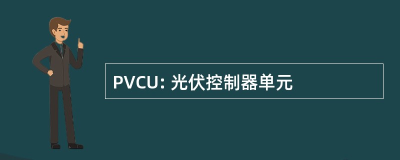 PVCU: 光伏控制器单元