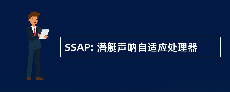 SSAP: 潜艇声呐自适应处理器