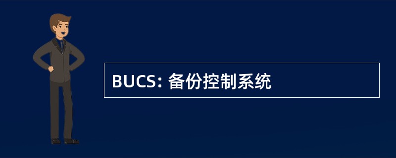 BUCS: 备份控制系统