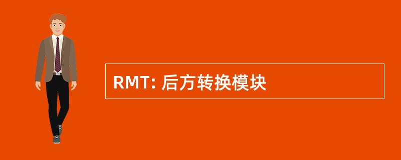 RMT: 后方转换模块