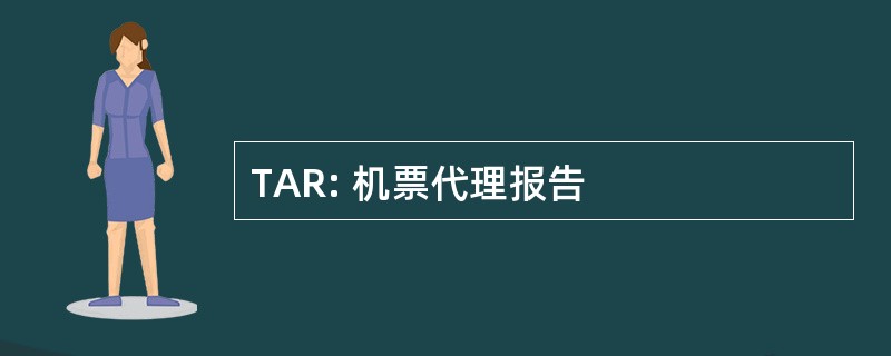 TAR: 机票代理报告