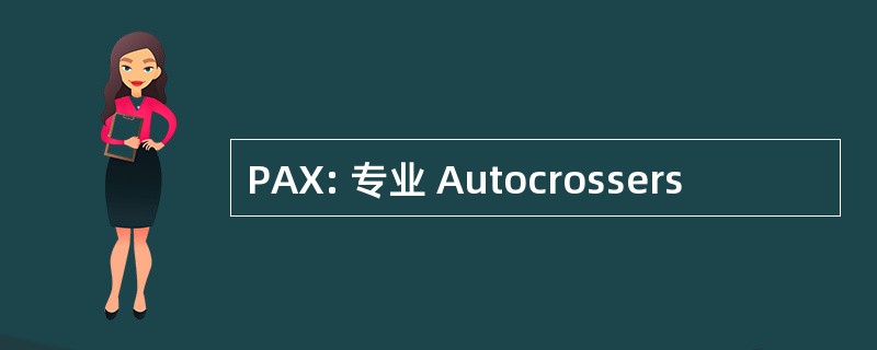 PAX: 专业 Autocrossers