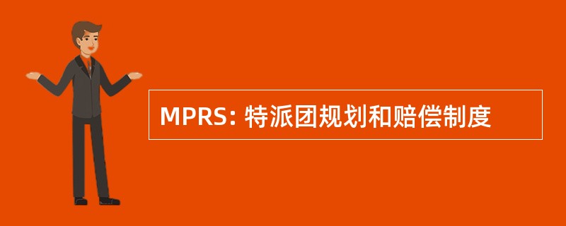 MPRS: 特派团规划和赔偿制度