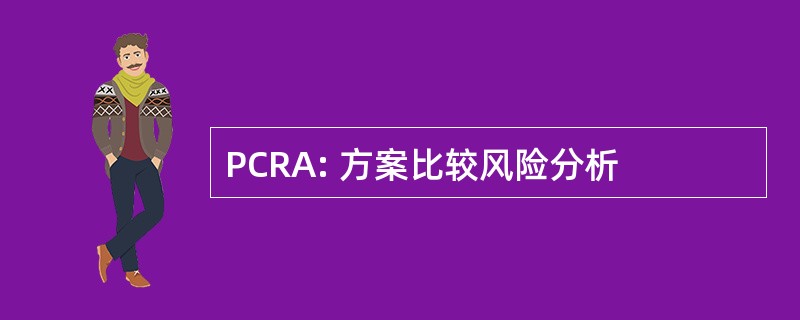 PCRA: 方案比较风险分析