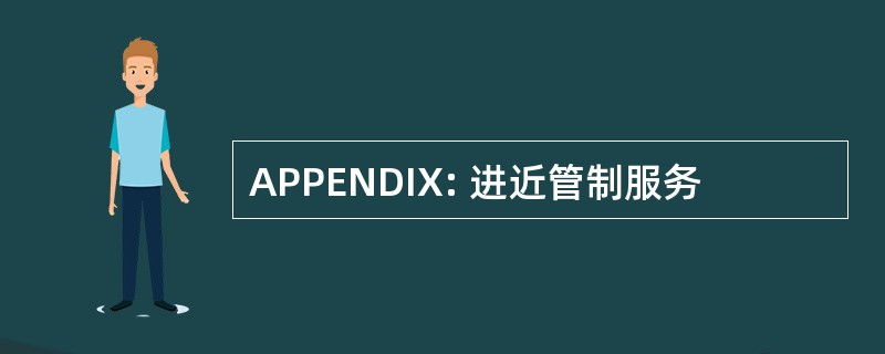 APPENDIX: 进近管制服务