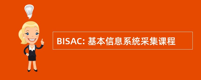 BISAC: 基本信息系统采集课程