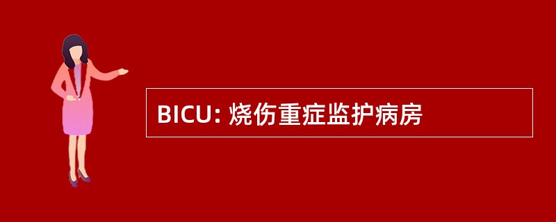 BICU: 烧伤重症监护病房