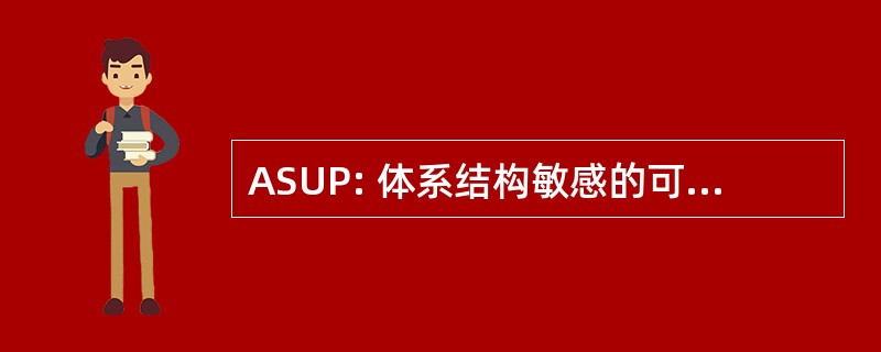 ASUP: 体系结构敏感的可用性模式