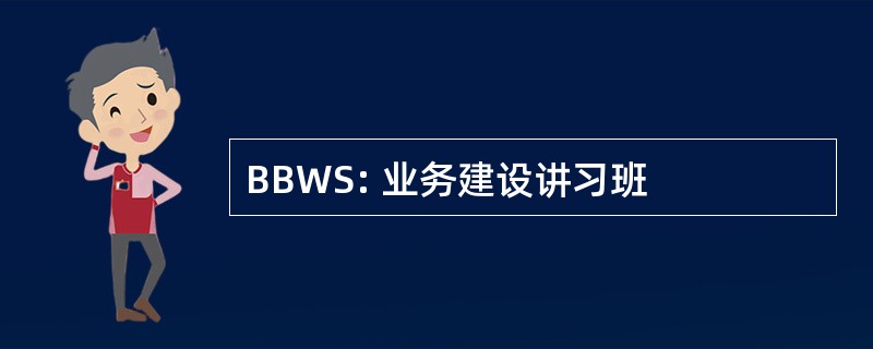 BBWS: 业务建设讲习班