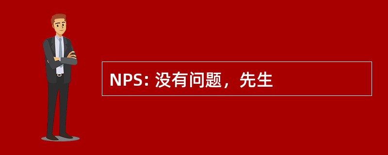 NPS: 没有问题，先生