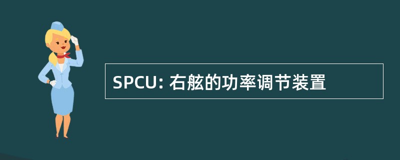 SPCU: 右舷的功率调节装置