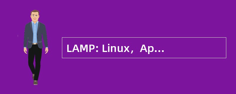 LAMP: Linux，Apache，MySQL，PHP/Python/Perl