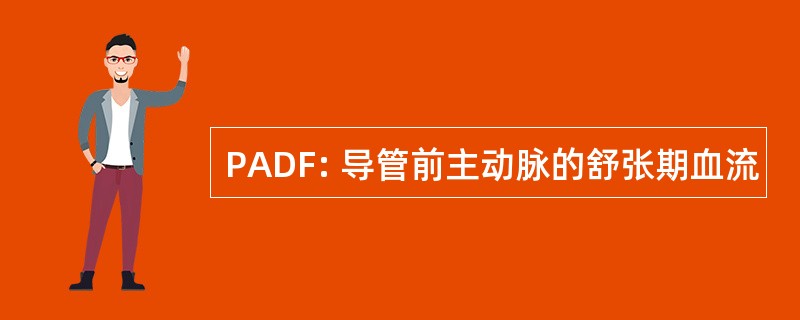 PADF: 导管前主动脉的舒张期血流