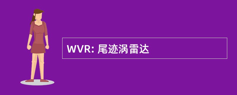 WVR: 尾迹涡雷达