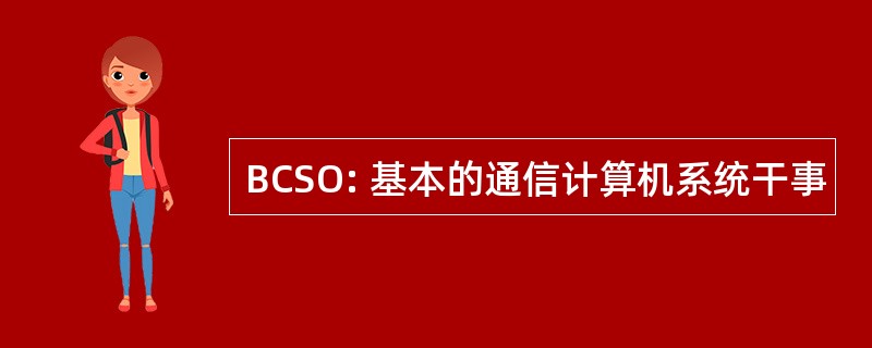 BCSO: 基本的通信计算机系统干事