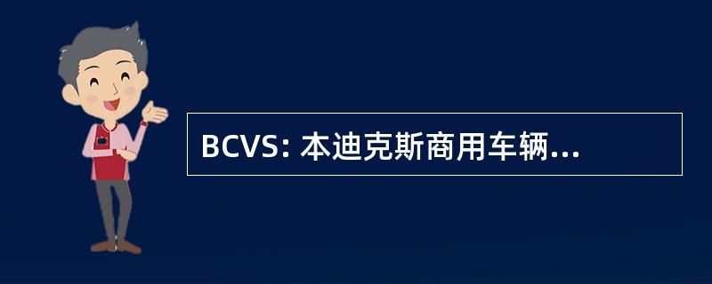 BCVS: 本迪克斯商用车辆制动系统有限责任公司