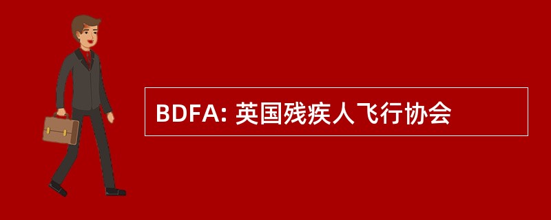 BDFA: 英国残疾人飞行协会